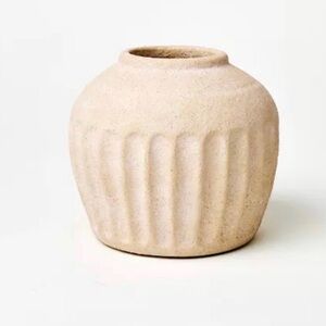 Studio McGee Short Carved Ceramic Vase - Threshold